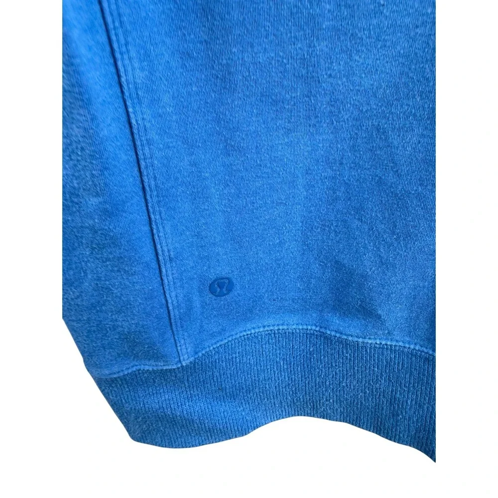 Lululemon Hoodie Mens Medium Blue Full Zip Hooded Hybrid Athletic Pockets‎ Gym